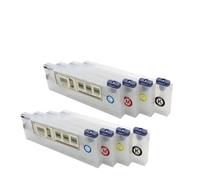 OGBtkLOrs Cartucho de Tinta Recargable con Tanque de 220ML, Sistema Ciss de Tinta a Granel Compatible con Roland VS-640i BN-20 VS-540i VS-300i VS-420 VP-500i SJ-745(8 Cartridge)