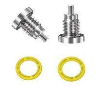 OGBtkLOrs Paquete de Tapones de Drenaje de Aceite compatibles con MerCruiser Gear Lube Drain Fill Hole Screw 79953Q04 8M0058389(8M0058389)