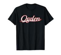 Ogden Utah Weber County Vintage Varsity Distressed Throwback Camiseta