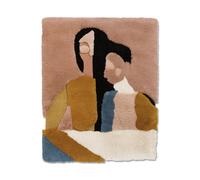 Ogeborg Alfombra de lana Cutting Edges Sisters at the same table 104x130 cm
