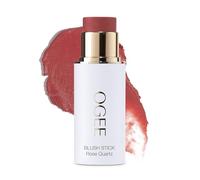 Ogee Barra facial esculpida (cuarzo rosa, rubor rosa), barra de rubor orgánico certificado, multiuso, para mejillas, labios y cara