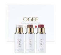 Ogee Barra facial esculpida (TRIO) Crystal Contour Collection - Bronceador orgánico certificado, rubor e iluminador