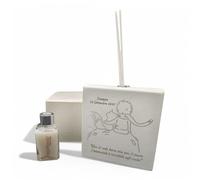 OGGETTANDO Ambientador de piel sintética con forma de pequeño príncipe personalizable en caja. Bombonera, nacimiento, boda, bautizo, comunión, graduación, confirmación, 18, 25 y 50 años, aniversarios