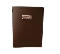 oggettando Juego de 12 unidades Menú personalizable A4 Restaurante Pub Self Service Bar Birreria Moderno (Marrón)