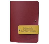 oggettando Juego de 4 piezas de cuentas Alba personalizables - Tamaño 11 x 15,5 cm - Restaurante Pub Self Service Bar Pizzerie cervecería moderno y elegante (PC burdeos), ME102P24