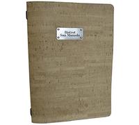 oggettando Juego de 8 unidades Menú Personalizable A4 Restaurante Pub Self Service Bar Cervecería Moderna. Piel sintética de calidad (Efecto Corcho Beige)