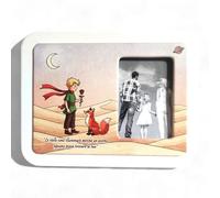 oggettando Portafotos de mesa de pequeño príncipe en caja de recuerdo útil para nacimiento, bautizo, comunión, confirmación (Picc. Príncipe Bufanda SF col., 21,5 x 16,5)