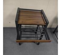 Ogimeka Estantería para lavadora, secadora en lavadora, armario de lavadora con 3 alturas ajustables para baño y balcón, capacidad de carga 350 kg, 75 x 67 x 105 cm (negro B)