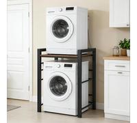 Ogimeka - Estantería para lavadora y secadora, armario para lavadora, estante para lavadora, estantería para lavadora con 3 alturas ajustables para baño o balcón, capacidad de carga 350 kg, 75x67x105