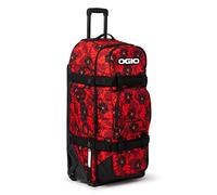 OGIO RIG 9800 - Bolsa con Ruedas, diseño de Flores Rojas, Fiesta de Flores Rojas, 90 Liter, Rig 9800 - Bolsa de Viaje con Ruedas