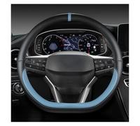 OGJFD Funda Volante Funda para Volante Coche En Forma De D para Seat para Ateca para FR 2017 2020 para Leon ST 2020 para Arona para FR 2017 2021 Accesorios Coche Funda Volante Coche(Azul)