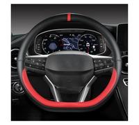 OGJFD Funda Volante Funda para Volante Coche En Forma De D para Seat para Ateca para FR 2017 2020 para Leon ST 2020 para Arona para FR 2017 2021 Accesorios Coche Funda Volante Coche(Rojo)