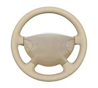 OGJFD Funda Volante para Mercedes para Benz Clase E W211 Clase G W463 2002-2007 Funda para Volante De Coche De Cuero Artificial Beige Cosida A Mano Funda Volante Coche