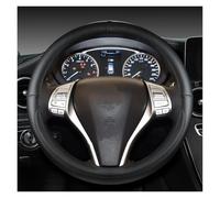 OGJFD Funda Volante para Nissan para X-Trail para Qashqai para March para Serena para Micra Funda para Volante De Coche Accesorios para Coche Funda Volante Coche(O Shape Black)