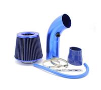 OGJFD Tubo Entrada Aire Kit Admisión Aire Frío Automóvil con Filtro De Aire Abierto De Flujo De 76 Mm Y 3 Pulgadas Tubo Aluminio Universal para Carreras DIY(Blue-B)