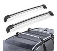 OGJS Cajas De Techo 2 Barras Laterales De Aleación Aluminio para Techo Coche Rieles Transversales para Hyundai para Santafe 2013-2018 Portaequipajes para Techo
