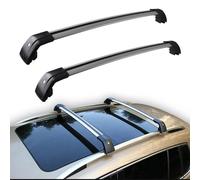 OGJS Cajas De Techo Barras De Techo para Volvo para XC60 2013-2018 2 Unidades Barras Laterales De Aleación De Aluminio Transversales Portaequipajes para Techo