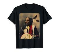 Oglala Sioux Lakota Chief Strikes with Nose Native American Camiseta gráfica económica