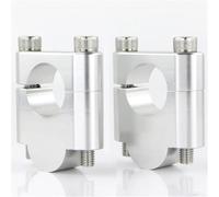 OGLAMGVC Abrazadera Montaje para Elevadores Manillar 28 Mm Y 1 1/8" para Beta 390RR, 400/430RR, 450RR, 498RR, Gas Gas SM700, Crossfire 500 X Altura Manillar Motocicleta(Silver Riser 30mm)
