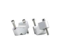 OGLAMGVC Accesorios para Motocicletas, Elevadores Manillar, Abrazadera Manillar para Ducati, para Multistrada V4 S, para Rally Pikes Peak 2021- para Multistrada V4 Altura Manillar Motocicleta(Silver)