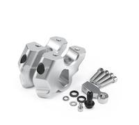 OGLAMGVC Adaptador De Extensión De Manillar De Arrastre para R 1300 GS 1300 R1300GS 2023 - Elevadores De Manillar Desplazados, Abrazaderas Y Accesorios Altura Manillar Motocicleta(Silver)