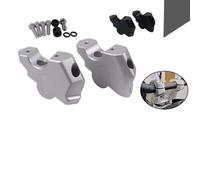 OGLAMGVC para R1300GS ADV R 1300 GS R1300 GS R 1300GS para Adventure 2024 Accesorios De Motocicleta Soporte De Abrazadera De Elevación del Elevador del Manillar Altura Manillar Motocicleta(Silver)
