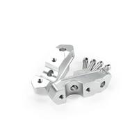 OGLAMGVC para R1300GS para Triple Black GS 1300 R 1300 GS Accesorios Abrazadera De Extensión De Elevador De Manillar Adaptador De Manija De Arrastre Altura Manillar Motocicleta(Silver)