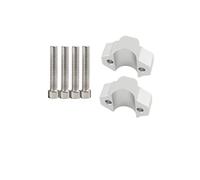 OGLAMGVC para Yamaha XJR1300 2016-2024 XJR 1300 XJR-1300 Accesorios Motocicleta Elevador Manillar Arrastre Abrazadera Manillar Extensión Adaptador Altura Manillar Motocicleta(Silver)