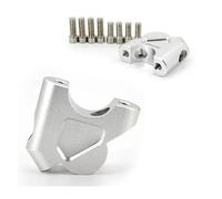 OGLAMGVC Un Par De Accesorios para Motocicleta, Extensión De Abrazadera De Elevador De Manillar, Aptos para R1200GS LC ADV S1000XR Altura Manillar Motocicleta(Silvery)