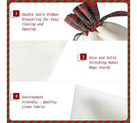 Ogniwo Bolsas de regalo de Navidad con estampado moderno de mediados de siglo, bolsas de dulces para envolver regalos para Halloween, cumpleaños, boda, 8.3 x 11.8 pulgadas