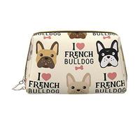 OGNOT Beagle - Bolsa de aseo para hombres y mujeres, bolsa de maquillaje de piel ligera, bolsa de cosméticos pequeña, i love french bulldog, Talla única