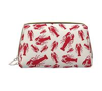 OGNOT Beagle - Bolsa de aseo para hombres y mujeres, bolsa de maquillaje de piel ligera, bolsa de cosméticos pequeña, rojo, (Red Lobster), Talla única