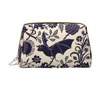OGNOT Beagle - Bolsa de aseo para hombres y mujeres, bolsa de maquillaje de piel ligera, bolsa de cosméticos pequeña, Patrón de murciélago, Talla única