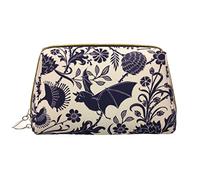 OGNOT Bolsa de aseo con estampado de murciélago, organizador de viaje para hombres y mujeres, bolsa de maquillaje de cuero ligero, bolsa de cosméticos grande, Impresión de murciélagos., Talla única