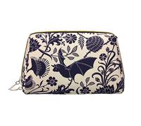OGNOT Bolsa de aseo con patrón de murciélago, organizador de viaje para hombres y mujeres, bolsa de maquillaje de cuero ligero, bolsa de cosméticos grande, Patrón de murciélago, Talla única