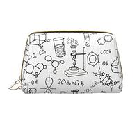 OGNOT Bolsa de aseo con patrón de zorro animal, organizador de viaje para hombres y mujeres, bolsa de maquillaje de cuero ligero, bolsa de cosméticos grande, Impresión química., Talla única