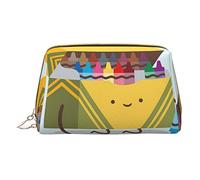 OGNOT Bolsa de aseo de elefante y girasol, organizador de viaje para hombres y mujeres, bolsa de maquillaje de cuero ligero, bolsa de cosméticos pequeña, Bonita caja de ceras., Talla única