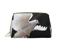 OGNOT Bolsa de aseo de piel de serpiente, organizador de viaje para hombres y mujeres, bolsa de maquillaje de cuero ligero, bolsa de cosméticos pequeña, Flying Dove, Talla única