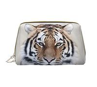 OGNOT Bolsa de aseo de química de ciencia abstracta para hombres y mujeres, bolsa de maquillaje de cuero ligero grande bolsa de cosméticos, Tigre, Talla única
