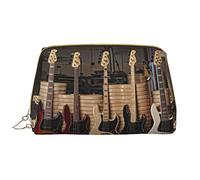 OGNOT Bolsa de aseo de química de ciencia abstracta para hombres y mujeres, bolsa de maquillaje de cuero ligero grande bolsa de cosméticos, Instrumentos musicales para guitarra y bajo, Talla única