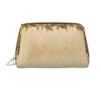 OGNOT Bolsa de aseo de química de ciencia abstracta para hombres y mujeres, bolsa de maquillaje de cuero ligero grande bolsa de cosméticos, Borde de cono de pino, Talla única
