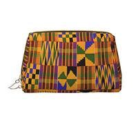 OGNOT Bolsa de aseo Galaxy organizador de viaje para hombres y mujeres, bolsa de maquillaje de cuero ligero, bolsa de cosméticos grande, Tejido africano., Talla única