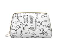 OGNOT Bolsa de aseo para bateristas, organizador de viaje para hombres y mujeres, bolsa de maquillaje de cuero ligero, bolsa de cosméticos pequeña, Impresión química., Talla única