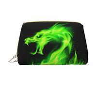 OGNOT Bolsa de aseo para caballos, organizador de viaje para hombres y mujeres, bolsa de maquillaje de cuero ligero, bolsa de cosméticos pequeña, Dragón chino, One Size