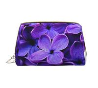 OGNOT Bonita bolsa de aseo de llama, organizador de viaje para hombres y mujeres, bolsa de maquillaje de cuero ligero, bolsa de cosméticos grande, Violeta Flor, Talla única