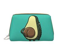 OGNOT Bonita bolsa de aseo de llama, organizador de viaje para hombres y mujeres, bolsa de maquillaje de cuero ligero, bolsa de cosméticos grande, Culata de aguacate., Talla única