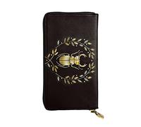 OGNOT Bug Wreath - Cartera de cuero de gran capacidad para mujer, tarjetero, cartera de cuero para hombres y mujeres, Corona de insectos., Talla única, Classic