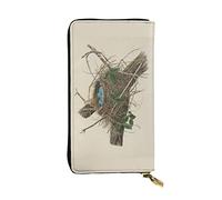 OGNOT Cartera de cuero de gran capacidad con diseño de caballo blanco y caballo negro, Nido de aves, Talla única, Classic