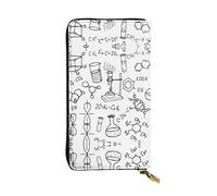 OGNOT Cartera de cuero de gran capacidad con diseño de mariposa de gatito para mujer, tarjetero, cartera de cuero para hombres y mujeres, Impresión química., Talla única, Classic