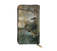 OGNOT Cartera de cuero de gran capacidad con diseño de oso polar, Negro (Black Bears), Talla única, Classic
